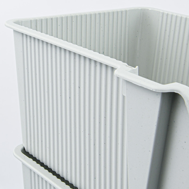 Tour De Rangement 4 Bacs Empilables - Blanc - Pour Garage, Cuisine, Salle De Bain Ou Atelier